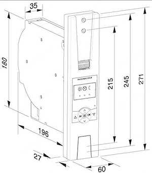 Rademacher RolloTron Standard Plus 60 kg Zugkraft 1305 UW Elektrischer Gurtwickler fuer Rolllaeden Bild 5