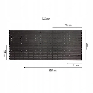 Artikel: Werkstattregal Werkzeugwand 193x78 cm komplett Set Hochwertiger Artikel aus unserem Online- Bild 2