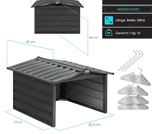 Artikel: Metal robotic lawnmower garage carport lawn robot shelter canopy Hochwertiger Artikel aus u Bild 3