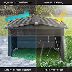 Artikel: Metal robotic lawnmower garage carport lawn robot shelter canopy Hochwertiger Artikel aus u Bild 5