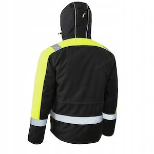 Premium Edition warme Winterjacke mit Reflektoren und Kapuze Bild 3