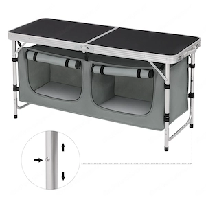 Artikel: Camping kitchen aluminum kitchen box camping cupboard folding cupboard wind protection outd Bild 8