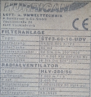 Späne- Filter- und Absauganlage  Bild 4