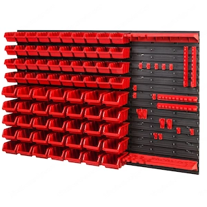 BESTSELLER Werkzeugwand Set Werkzeughaltern mit Lochwand Lagersystem Warkzeuglochwand Wandregal Werk Bild 3