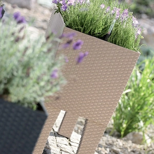 ANGEBOT Rattan Blumentopf Blumenkasten mit Fuessen Blumenkuebel 72l Bild 5