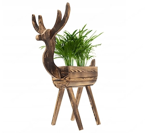 Artikel: HANDMADE Reh Wild Pflanzkuebel Blumenkuebel Blumentopf Pflanzkasten Hochwertiger Artikel au Bild 5