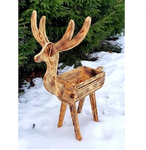 Artikel: HANDMADE Reh Wild Pflanzkuebel Blumenkuebel Blumentopf Pflanzkasten Hochwertiger Artikel au Bild 3