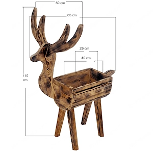 Artikel: HANDMADE Reh Wild Pflanzkuebel Blumenkuebel Blumentopf Pflanzkasten Hochwertiger Artikel au Bild 6