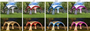Artikel: Solar LED Event Pavillon Partyzelt Garten Gartenzelt Camping Pavilion FARBWAHL Hochwertiger Bild 7