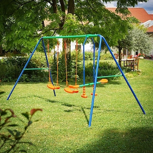 Artikel: Children's swing garden swing swing frame swing frame 4 seater set Hochwertiger Artikel aus Bild 3