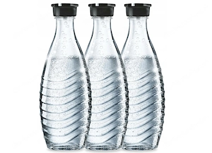 Sodastream 2.0 Wassersprudler Crystal 3x 0 6 l Glaskaraffe Aluminiumzylinder fuer 60 l Bild 3