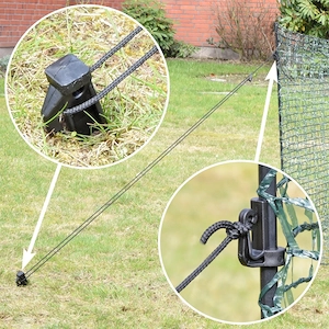 Artikel: 20m Begrenzungszaun Gartennetz Hundezaun Campingzaun mitr Zubehoer Hochwertiger Artikel aus Bild 6