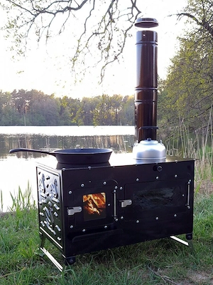 Artikel: Herd Outdoor Kuechenofen Garten Kamin Gartenkueche Pizzaofen Zeltofen Gulaschkanone Terrass Bild 7