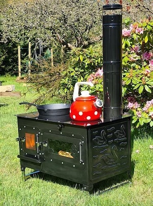 Artikel: Herd Outdoor Kuechenofen Garten Kamin Gartenkueche Pizzaofen Zeltofen Gulaschkanone Terrass Bild 3