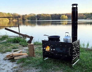 Artikel: Herd Outdoor Kuechenofen Garten Kamin Gartenkueche Pizzaofen Zeltofen Gulaschkanone Terrass Bild 6