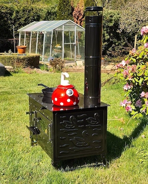 Artikel: Herd Outdoor Kuechenofen Garten Kamin Gartenkueche Pizzaofen Zeltofen Gulaschkanone Terrass Bild 5