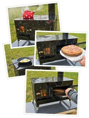 Artikel: Herd Outdoor Kuechenofen Garten Kamin Gartenkueche Pizzaofen Zeltofen Gulaschkanone Terrass Bild 8
