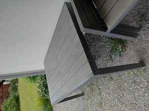 Alu Sitzgruppe 7 Personen Silber alu-grau
