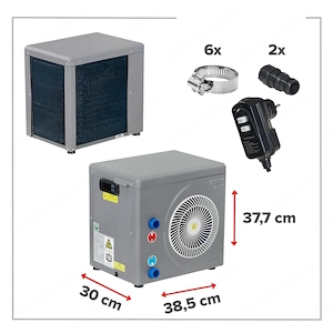 Pool Waermepumpe Poolheizung Wasser Luft Waermetauscher Waerme Pumpe 3 9 kW Bild 6