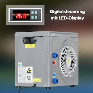 Pool Waermepumpe Poolheizung Wasser Luft Waermetauscher Waerme Pumpe 3 9 kW Bild 5