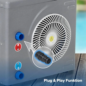 Pool Waermepumpe Poolheizung Wasser Luft Waermetauscher Waerme Pumpe 3 9 kW Bild 3