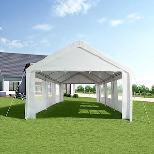 Artikel: Gazebo 6x4m waterproof party tent garden party camping festival tent + side panels Hochwert Bild 6