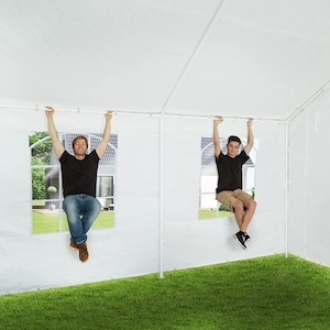 Artikel: Gazebo 6x4m waterproof party tent garden party camping festival tent + side panels Hochwert Bild 8