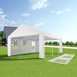 Artikel: Gazebo 6x4m waterproof party tent garden party camping festival tent + side panels Hochwert Bild 5