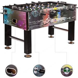 Artikel: Tischfussballspiel Kickertisch Kicker Tischkicker profi stabil Getraenkehalter Farbwahl Hoc Bild 3