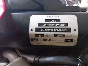 Kleinmotorrad Moped Mofa Cross Supermoto Rieju MRT 50 Bild 5