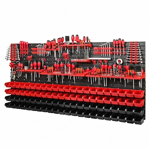BESTSELLER Werkzeugwand Set Werkzeughaltern mit Lochwand Lagersystem Warkzeuglochwand Wandregal Werk