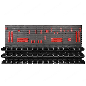 BESTSELLER Werkzeugwand Set Werkzeughaltern mit Lochwand Lagersystem Warkzeuglochwand Wandregal Werk Bild 3
