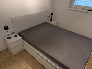 Bettgestell - Doppelbett 140x200 weiß 