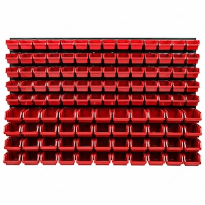 Artikel: Wandregal Stapelboxen Werkzeughalter Erweiterbar Werkstattregal Lagerregal Steckregal Set B Bild 2