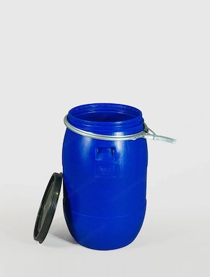 Artikel: Food barrel barrel plastic barrel rain barrel lid barrel water barrel barrel blue 120l Hoch Bild 3