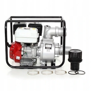 Benzin Pumpe Gartenpumpe Wasserpumpe 600l min XXL Starter Set mit Feuerwehschlauch Bild 3
