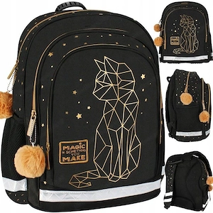 Artikel: School bag backpack knapsack school bag cat 3D Hochwertiger Artikel aus unserem Online-Shop