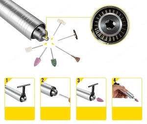 Artikel: Electric rotary tool flex shaft suspension quick grinding flexible shaft foot pedal control Bild 4
