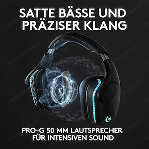 Artikel: Logitech G935 Gaming Headset LIGHTSYNC RGB wireless 7.1 Surround Sound Wireless Hochwertige Bild 6