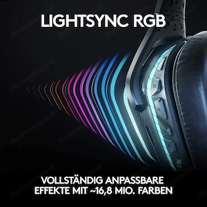 Artikel: Logitech G935 Gaming Headset LIGHTSYNC RGB wireless 7.1 Surround Sound Wireless Hochwertige Bild 8