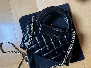 Chanel Mini Kelly Umhängetasche schwarz  Bild 5