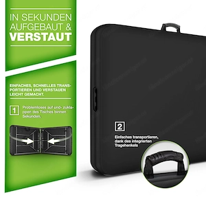 Artikel: Outdoor Klapptisch 180cm Gartentisch Buffettisch Campingtisch klappbar Garten Hochwertiger  Bild 5