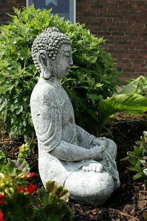 Artikel: Deko Steinfigur grosser Buddha Shiva Frostfest Garten Deko Steinguss Gartenfigur Hochwertig Bild 4