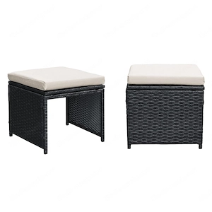 Artikel: 9-piece seating group garden furniture garden set lounge polyrattan rattan dining group Hoc Bild 8