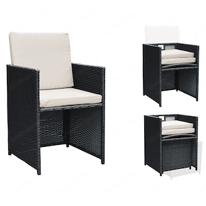 Artikel: 9-piece seating group garden furniture garden set lounge polyrattan rattan dining group Hoc Bild 7