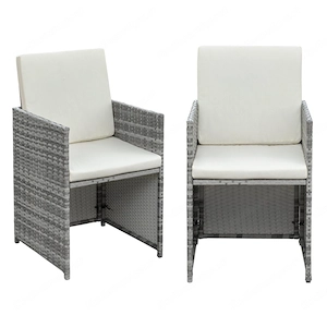 Artikel: 9-piece seating group garden furniture garden set lounge polyrattan rattan dining group Hoc Bild 7