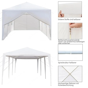Artikel: Event Partyzelt Gartenzelt Camping Pavilion Gartenpavillon Bierzelt 3x9m Hochwertiger Artik Bild 5
