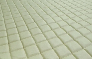 Artikel: polsterstoff aus oeko leder gestepptes material 10 mm hell beige hochwertiger artikel aus u