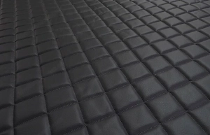 Artikel: polsterstoff aus oeko leder gestepptes material 10 mm schwarz hochwertiger artikel aus unse