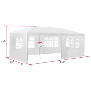 Artikel: Event Pavillon Partyzelt Gartenzelt Camping Pavilion Gartenpavillon Bierzelt 3x6m FARBWAHL  Bild 4